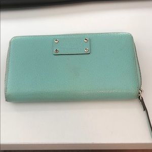 Kate Spade Turquoise Zip Wallet